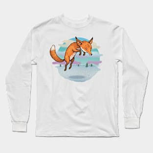 Winter fox - daytime Long Sleeve T-Shirt